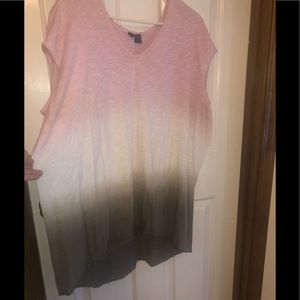 Ombré Anthropologie top fits XL-XXL